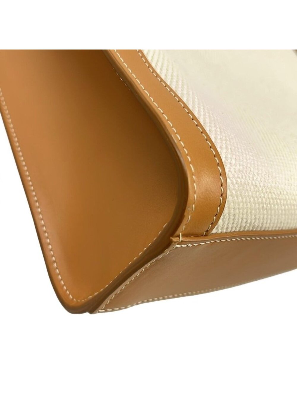 Celine Tote Small Vertical Cabas Ivory Brown Leather - Picture 15 of 15
